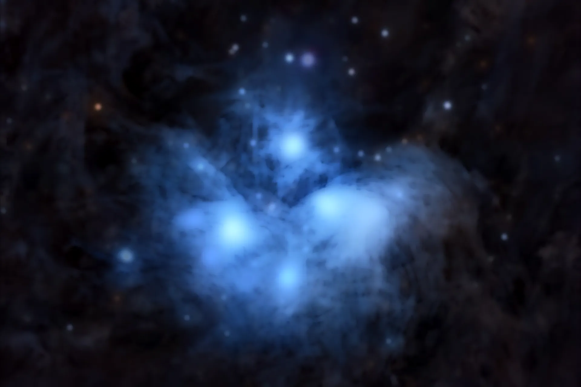 the sky background and nebulosity, without stars